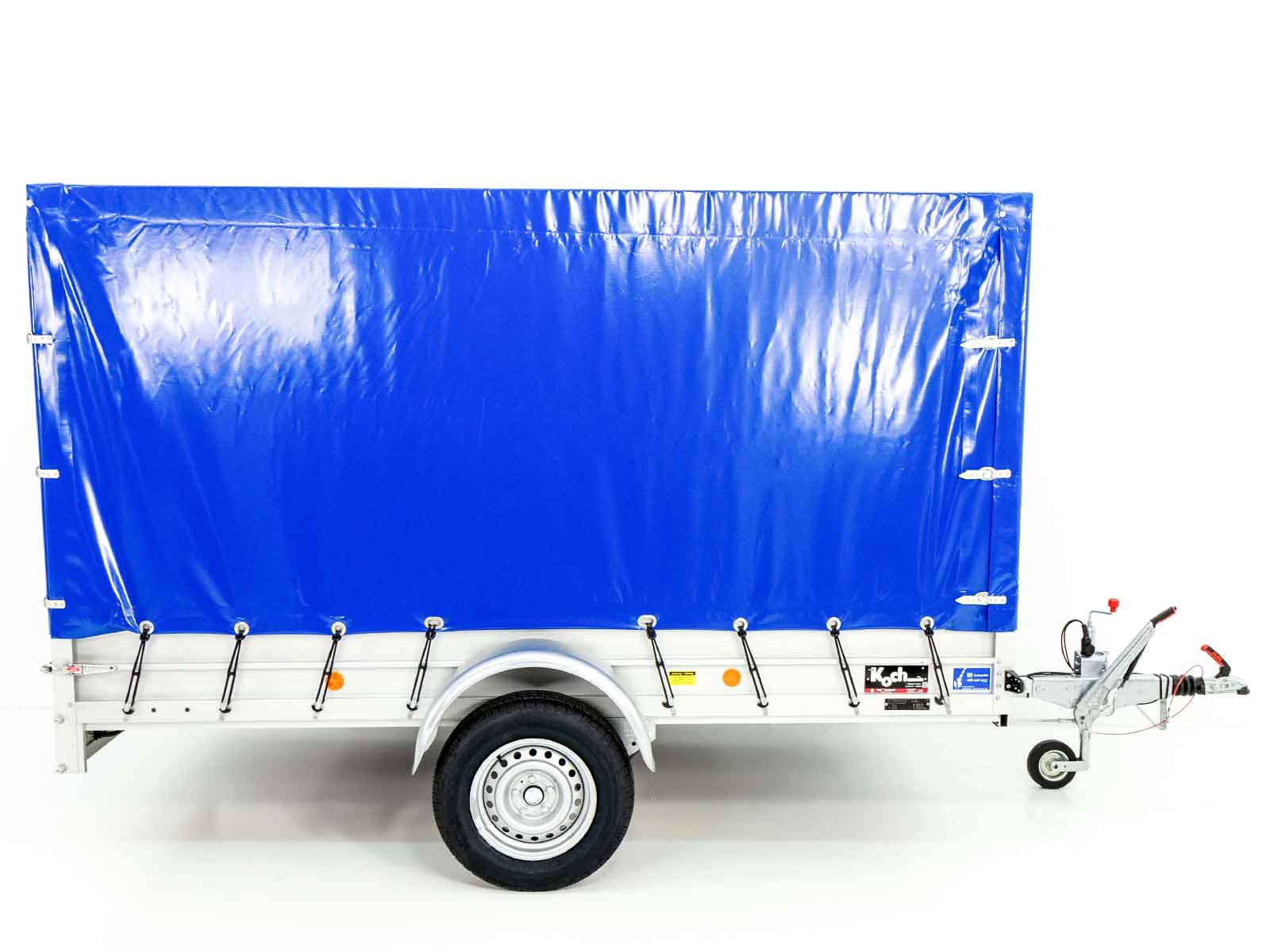 Anhänger Typ 7.13 | Abmessungen 150x300cm | 1300kg | mit Plane Blau | Neufahrzeug – Bild 14