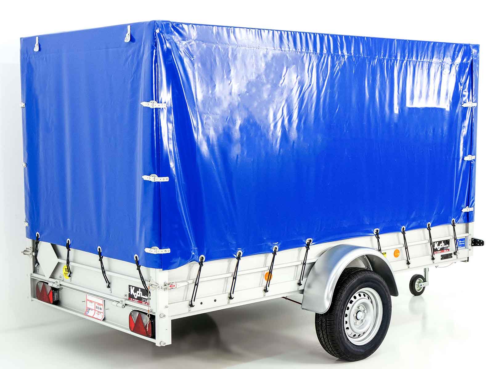 Anhänger Typ 7.13 | Abmessungen 150x300cm | 1300kg | mit Plane Blau | Neufahrzeug – Bild 2