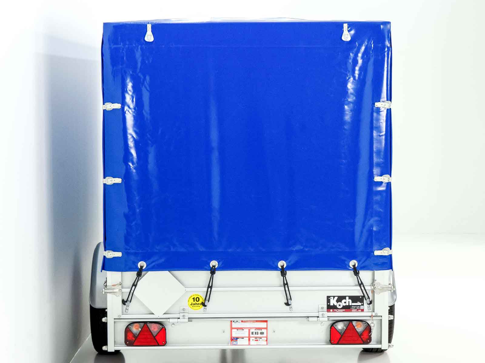 Anhänger Typ 7.13 | Abmessungen 150x300cm | 1300kg | mit Plane Blau | Neufahrzeug – Bild 3