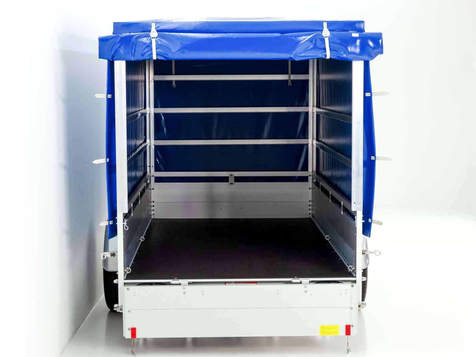 Anhänger Typ 7.13 | Abmessungen 150x300cm | 1300kg | mit Plane Blau | Neufahrzeug – Bild 4