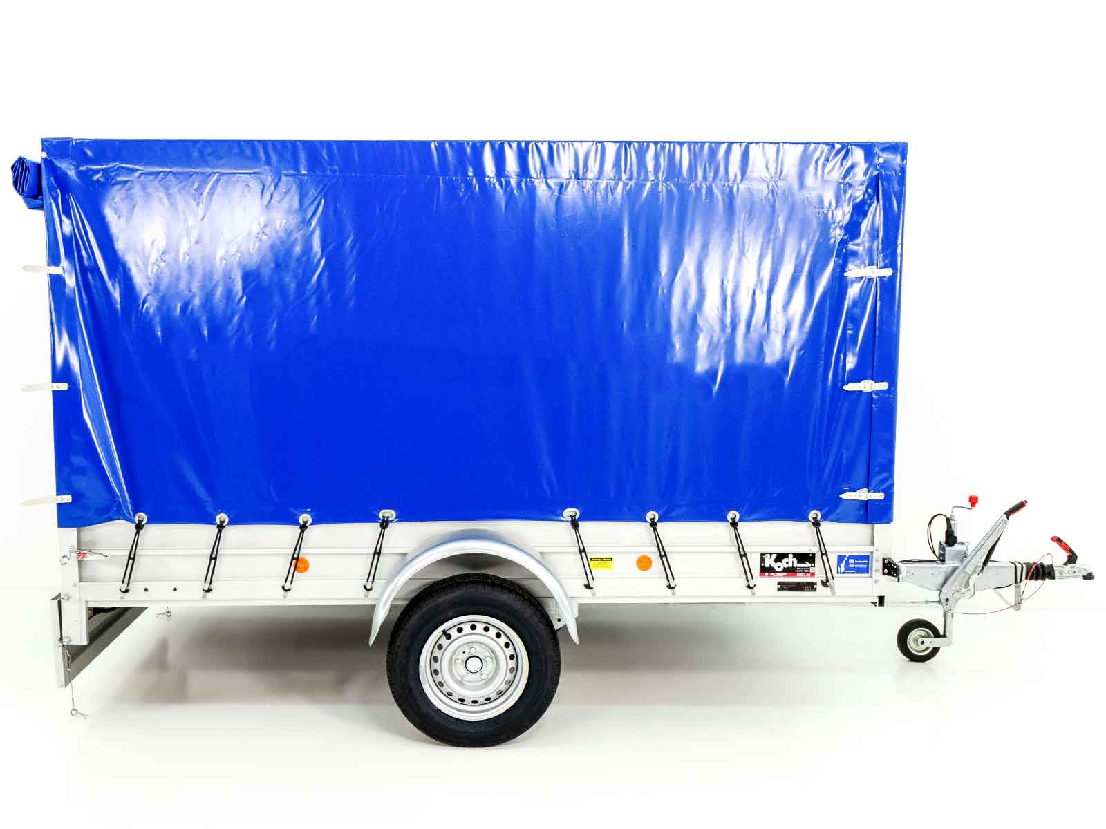 Anhänger Typ 7.13 | Abmessungen 150x300cm | 1300kg | mit Plane Blau | Neufahrzeug – Bild 6