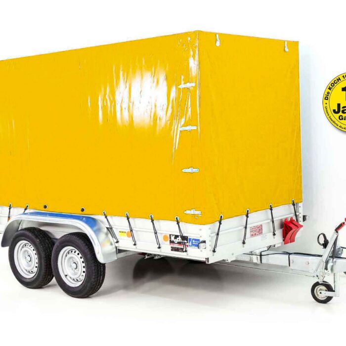 Anhänger Typ 8.26 | 150x350cm | 2600kg | mit Plane | Gelb
