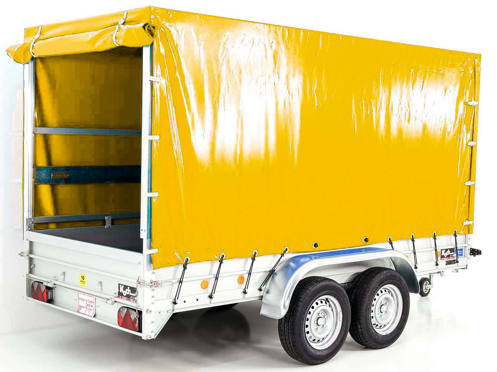 Anhänger Typ 8.26 | 150x350cm | 2600kg | mit Plane | Gelb – Bild 11