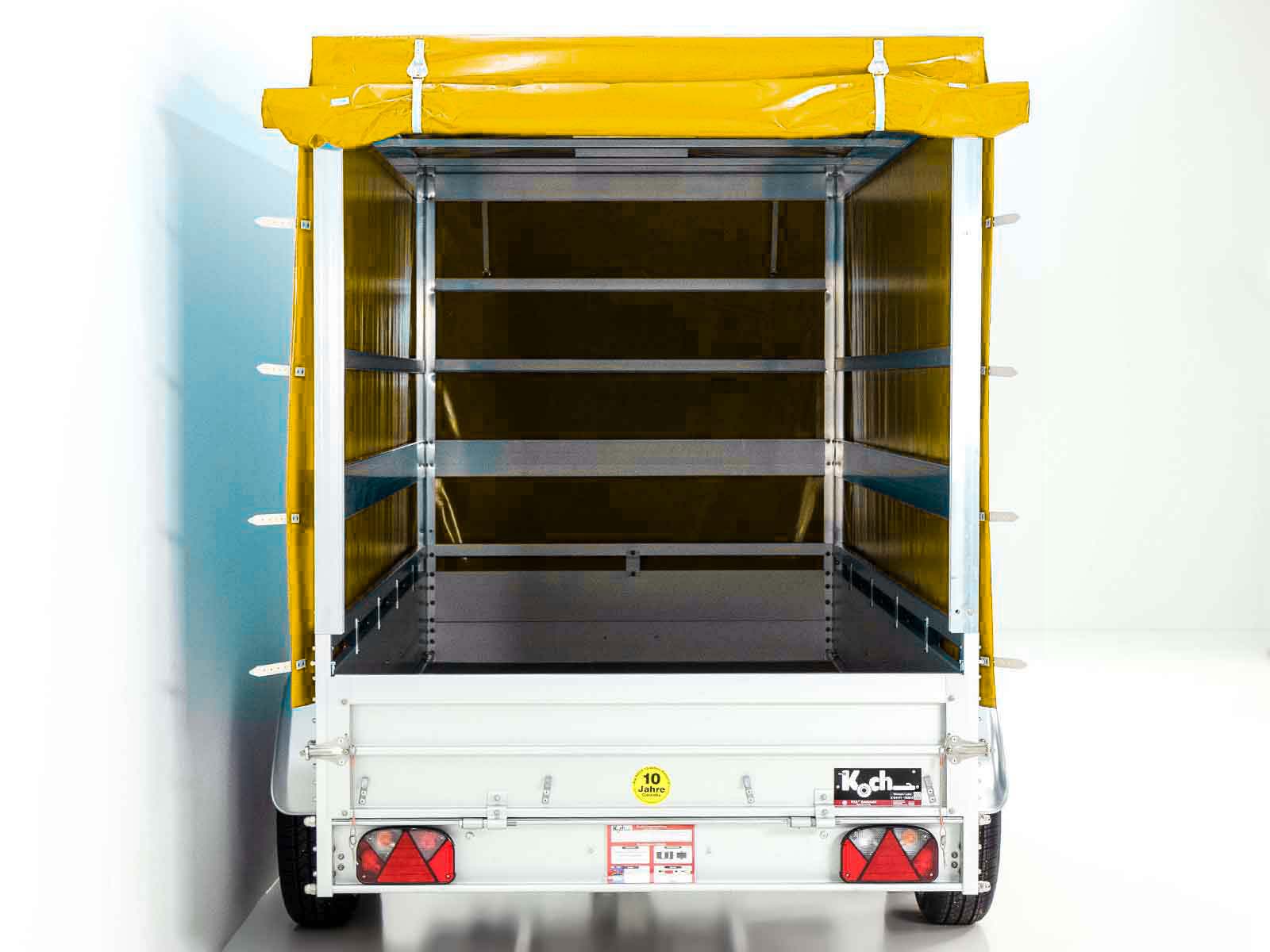 Anhänger Typ 8.26 | 150x350cm | 2600kg | mit Plane | Gelb – Bild 12
