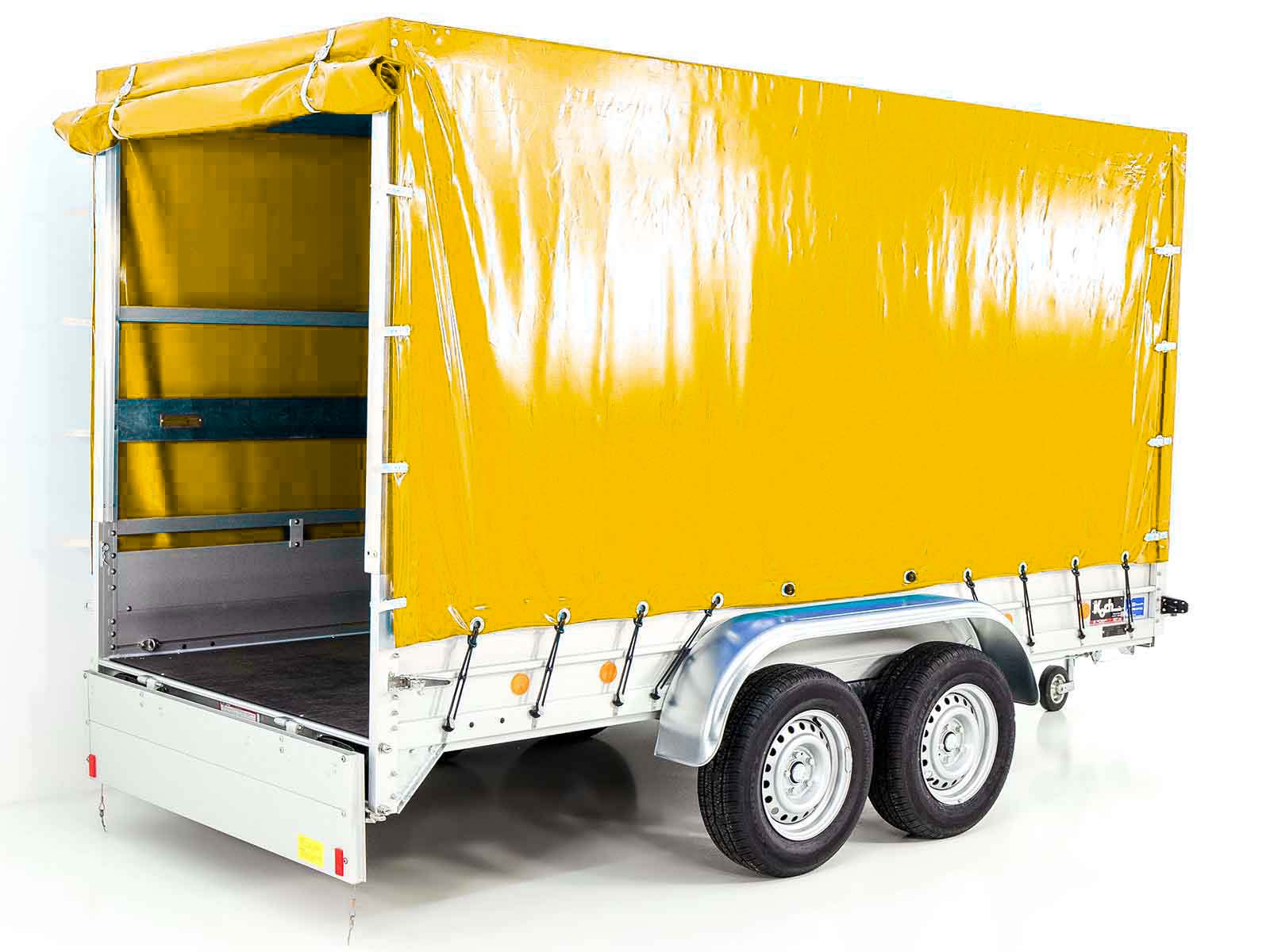 Anhänger Typ 8.26 | 150x350cm | 2600kg | mit Plane | Gelb – Bild 2