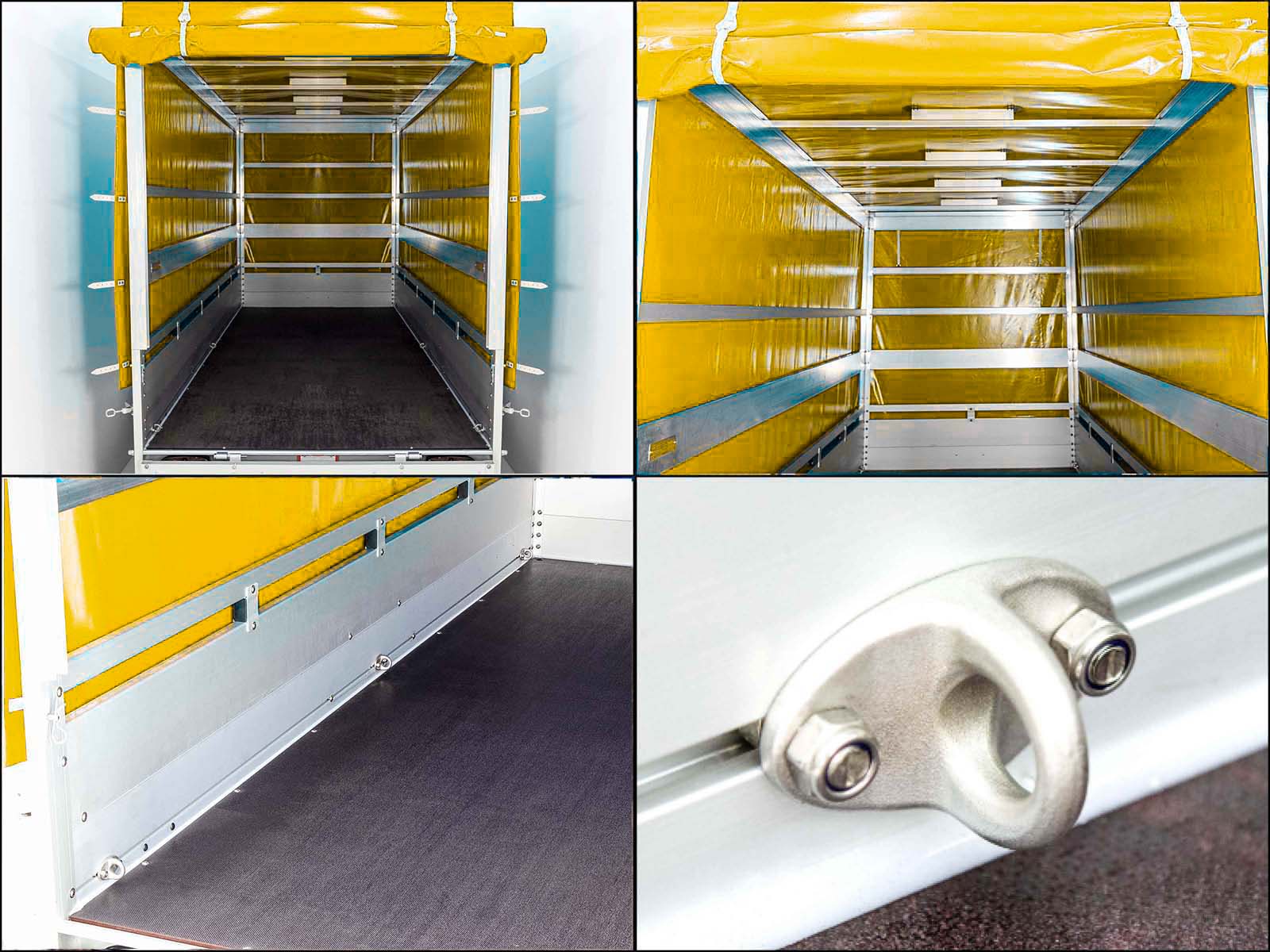 Anhänger Typ 8.26 | 150x350cm | 2600kg | mit Plane | Gelb – Bild 4