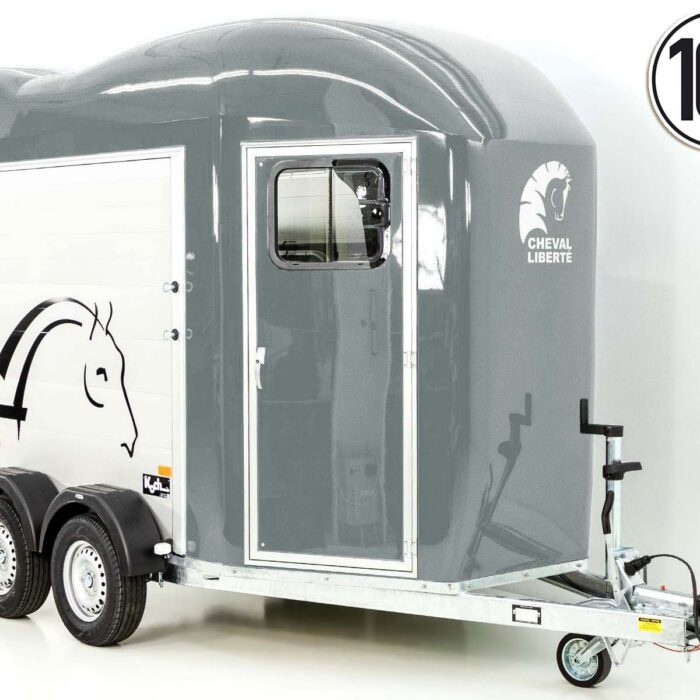 PKW-Anhänger Cheval | Nutzfläche | Pferdeanhänger grau (Réf. GA-5543-25)