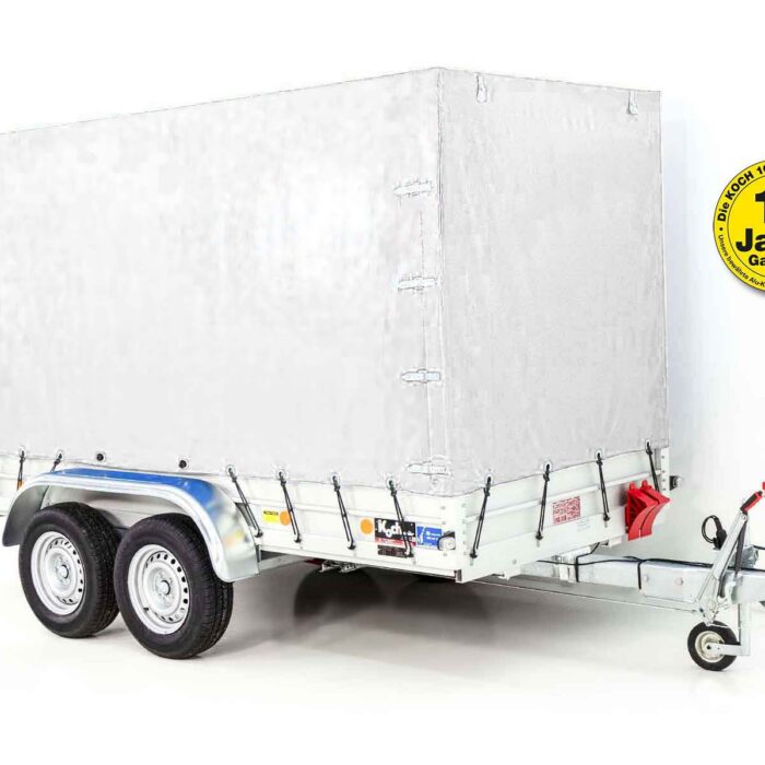 Anhänger Typ 8.26 | Abmessungen 150x350cm | 2600kg | mit Plane Weiß | Neufahrzeug