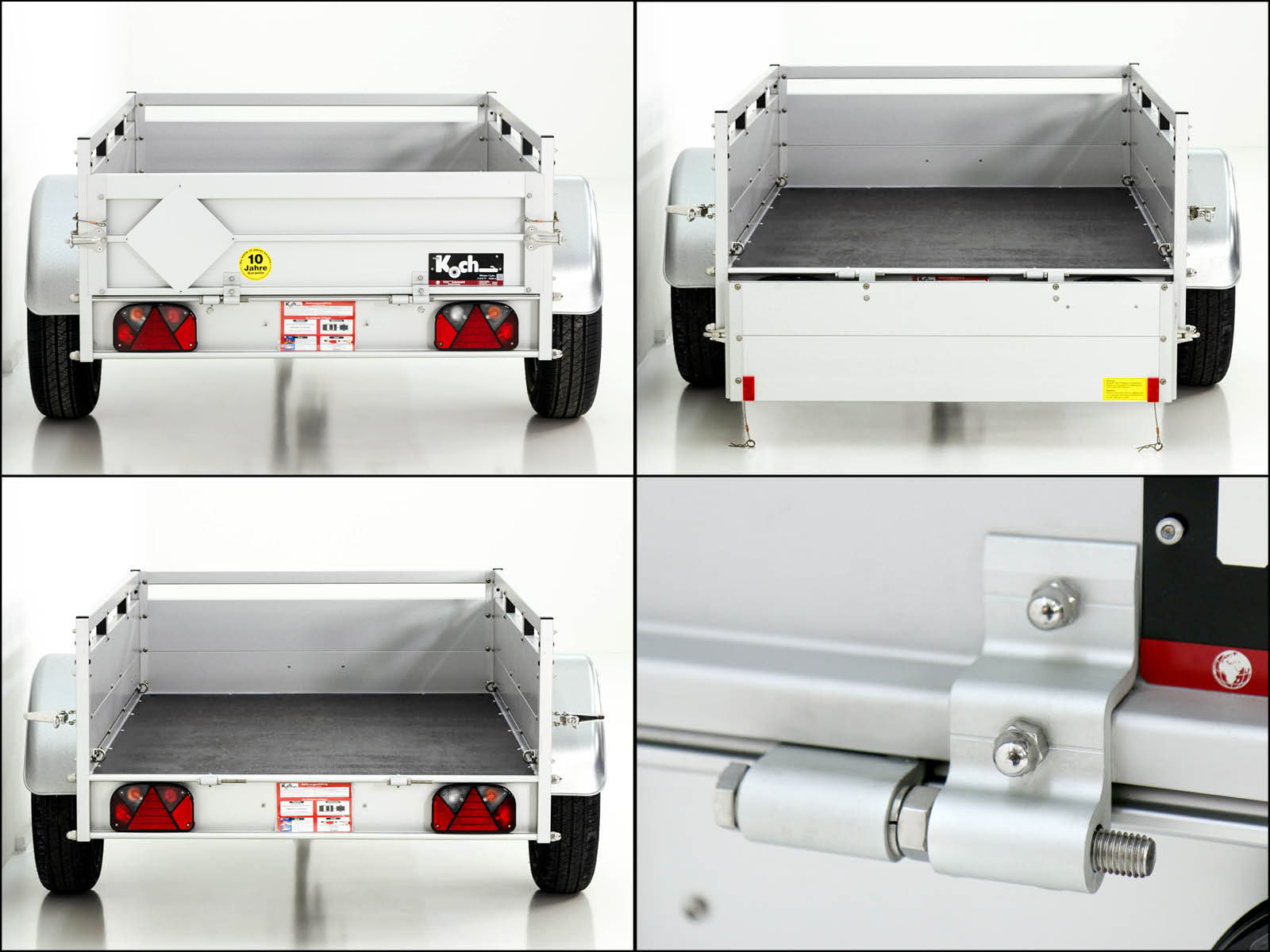 Anhänger Typ 4.13 | Abmessungen 125x250cm | 1300kg | Hochplane 160cm Weiß | Neufahrzeug – Bild 11
