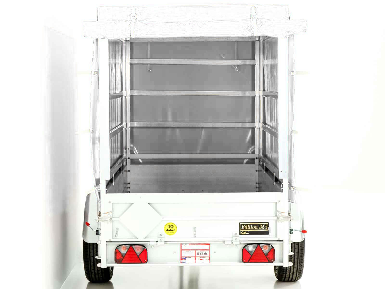 Anhänger Typ 4.13 | Abmessungen 125x250cm | 1300kg | Hochplane 160cm Weiß | Neufahrzeug – Bild 18