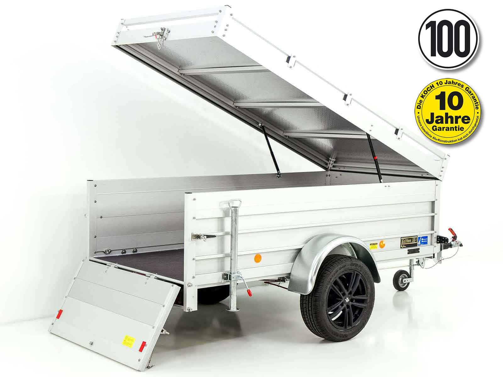 1300kg Deckelanhänger | 125x250cm | Typ 4.13