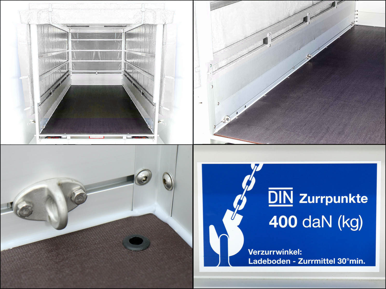 Typ 7.13 Anhänger | Ladefläche 150x300cm | 1300kg | mit Plane Weiß – Bild 8