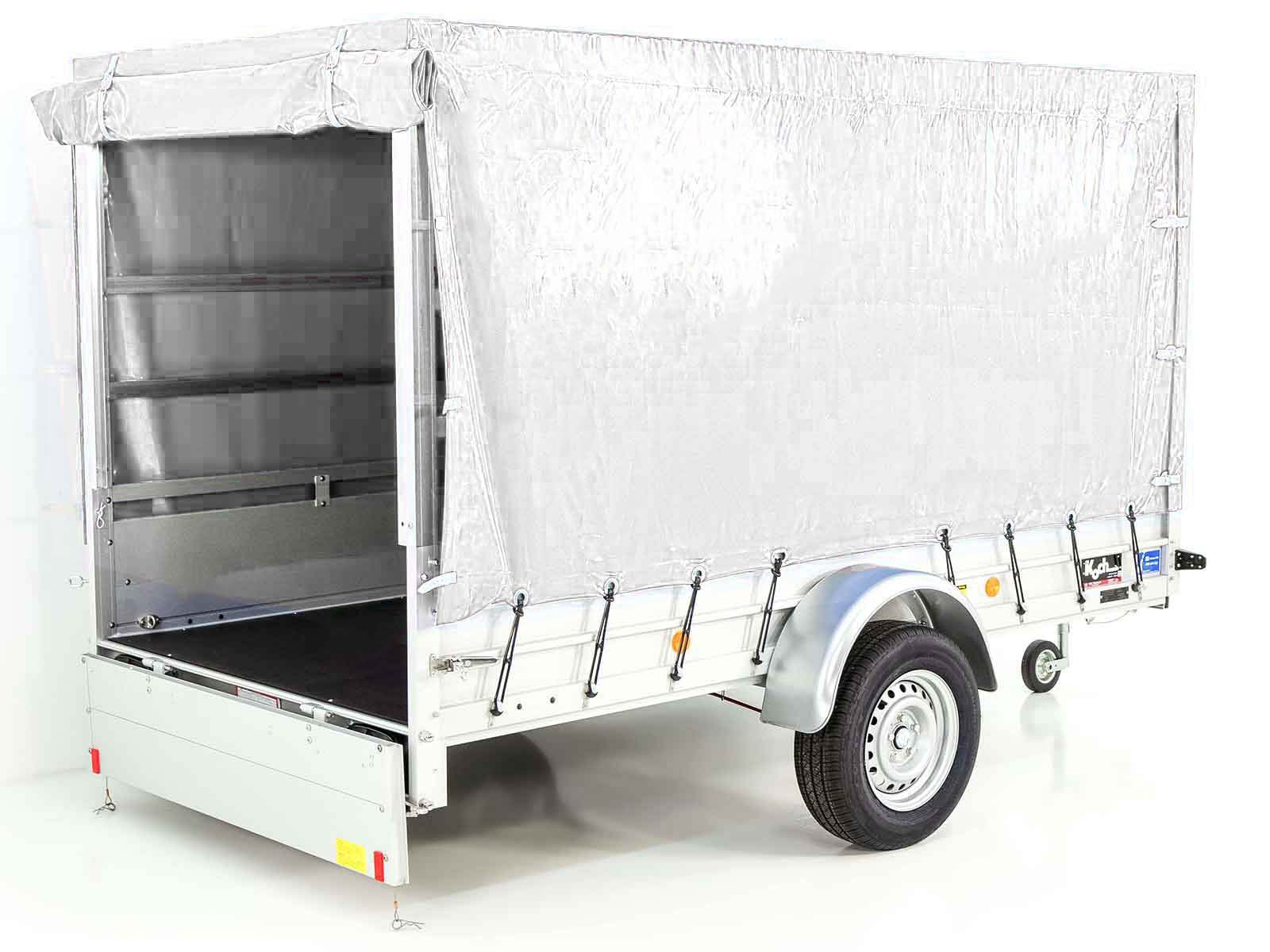 Typ 7.13 Anhänger | Ladefläche 150x300cm | 1300kg | mit Plane Weiß – Bild 5