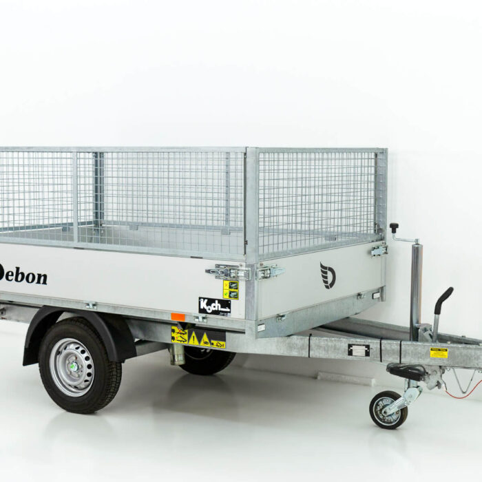 Debon Heckkipper 150x250cm 1,3t - E-Pumpe - Gitter 60 cm Neufahrzeug