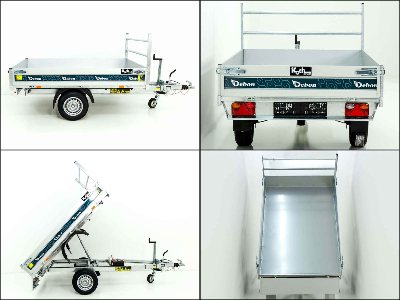 Debon Heckkipper 150x250cm 1,5t - E-Pumpe Neufahrzeug – Bild 14