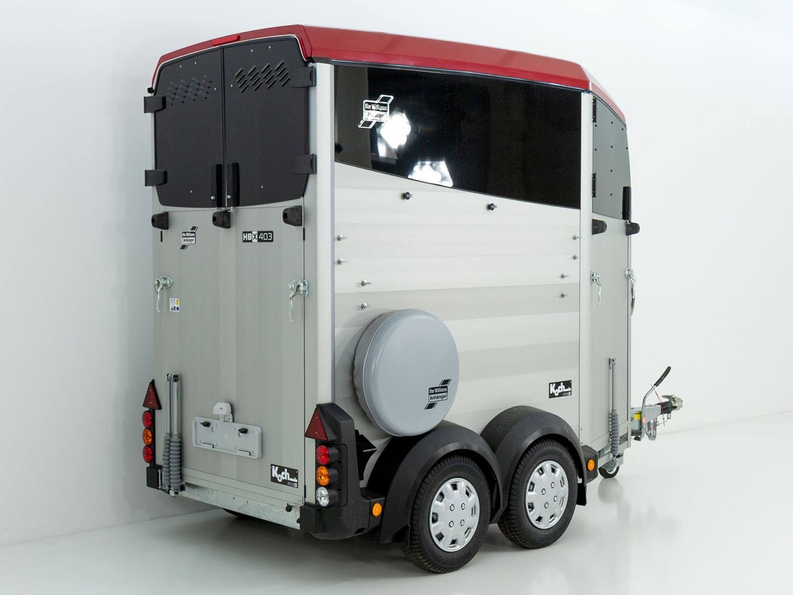 Pferdeanhänger Ifor | 1600kg zGG | Rot – Bild 6