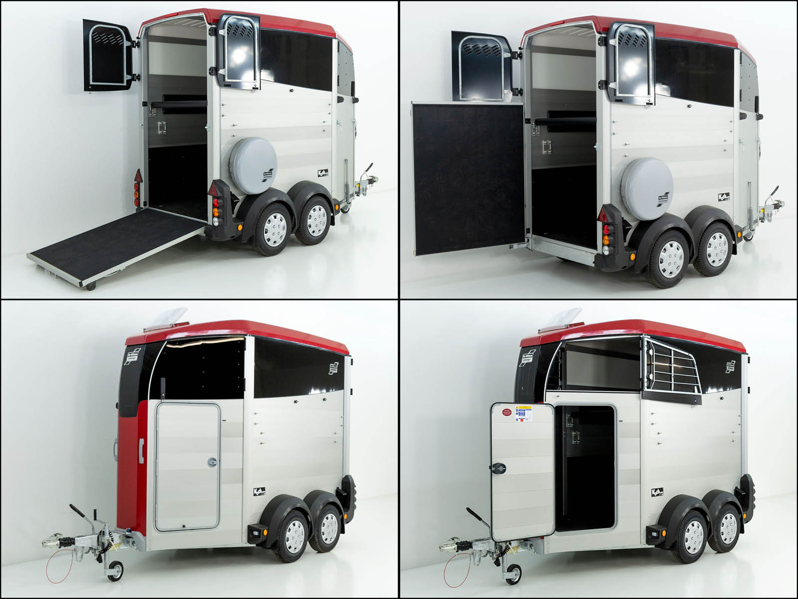 Pferdeanhänger Ifor | 1600kg zGG | Rot – Bild 15
