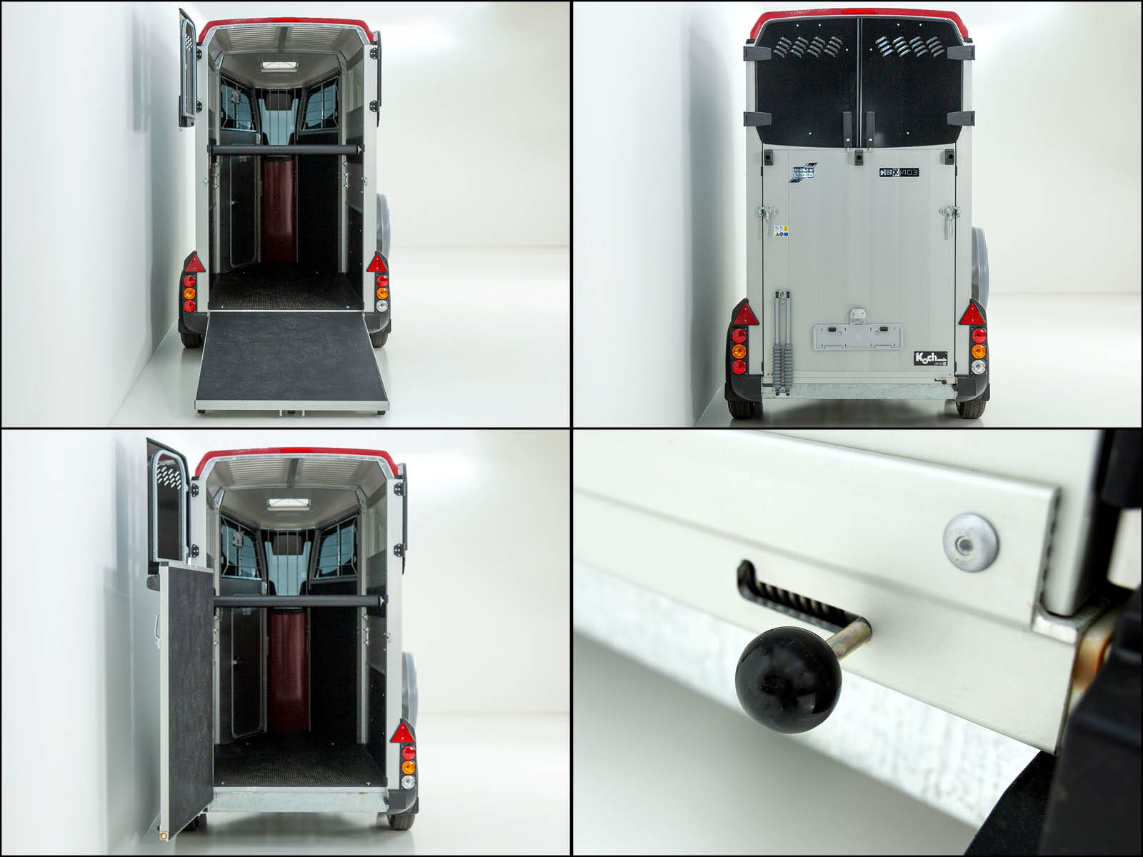 Pferdeanhänger Ifor | 1600kg zGG | Rot – Bild 2