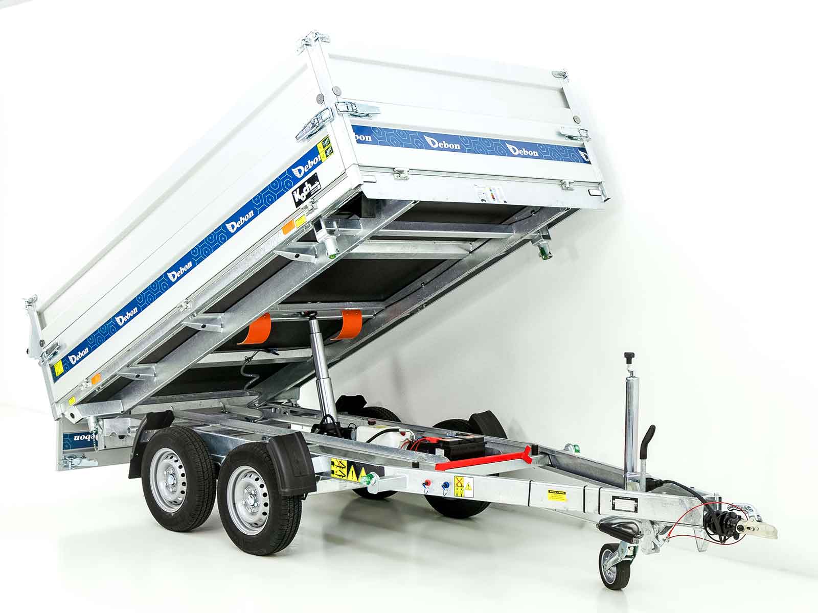 Debon Dreiseitenkipper 180x306cm 2,6t - E-Pumpe - BWA Neufahrzeug