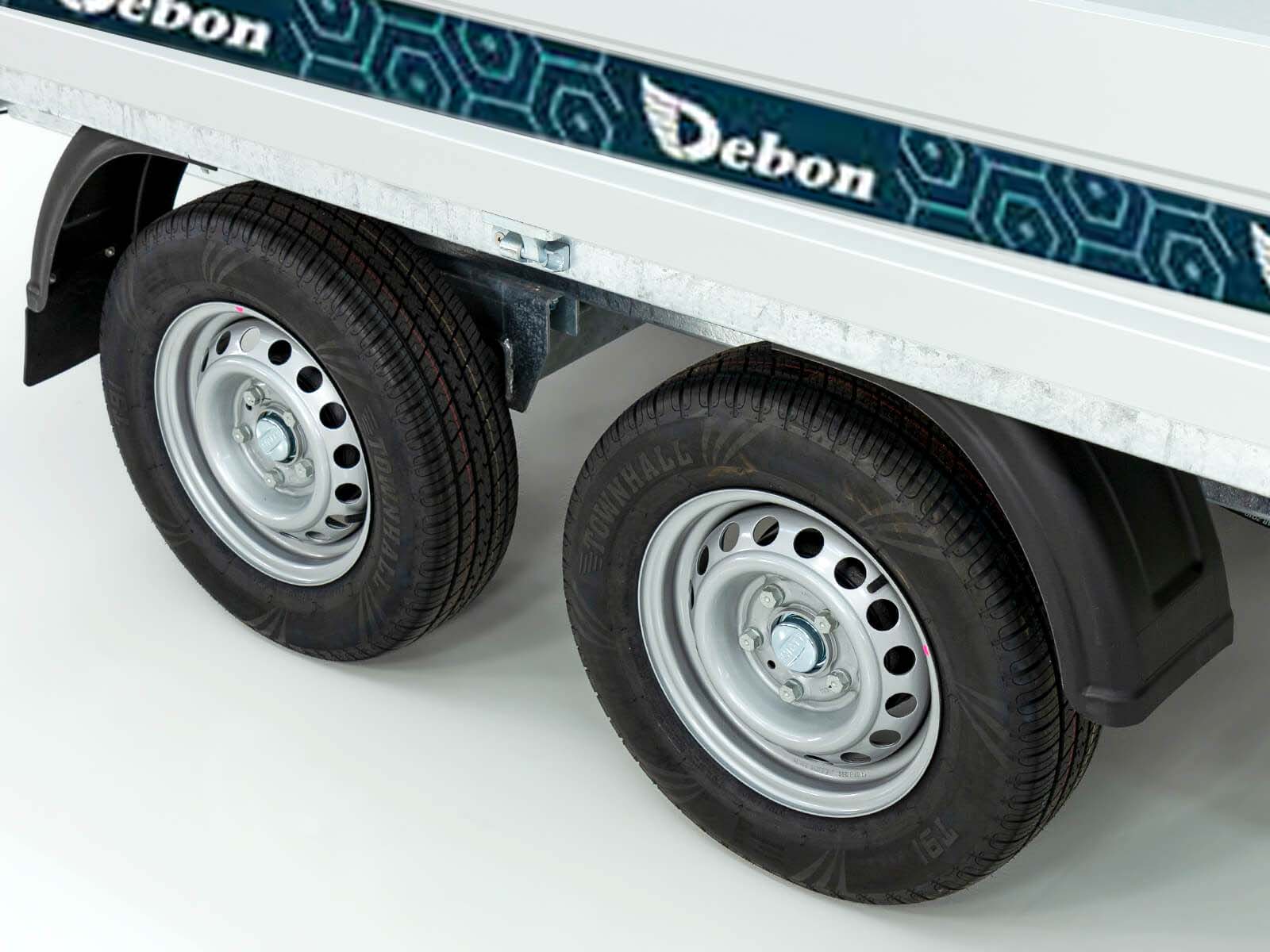 Debon Heckkipper 155x305cm 2,0t - E-Pumpe - Gitter 60 cm - AKTION Neufahrzeug – Bild 3