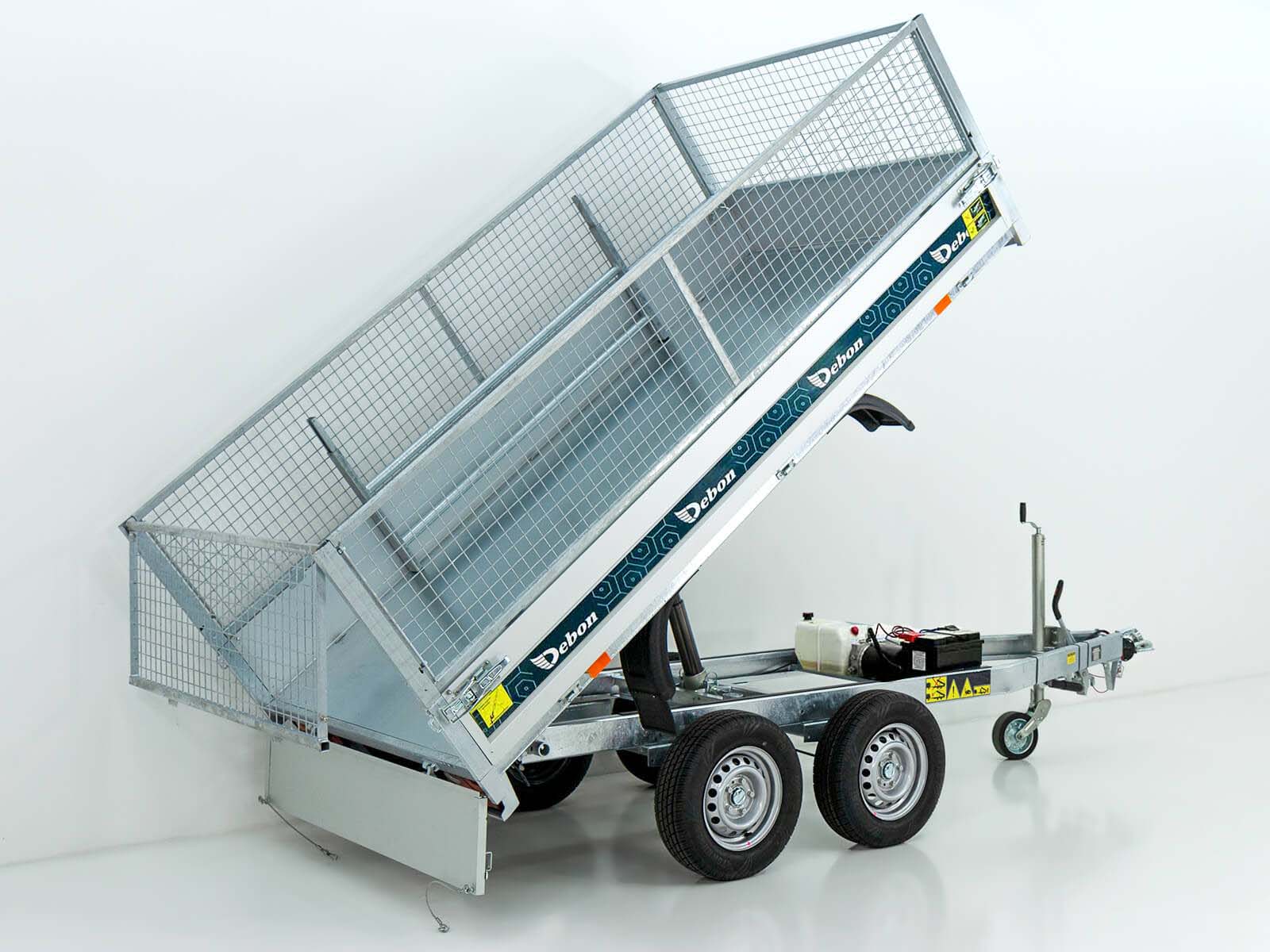 Debon Heckkipper 155x305cm 2,0t - E-Pumpe - Gitter 60 cm - AKTION Neufahrzeug – Bild 10