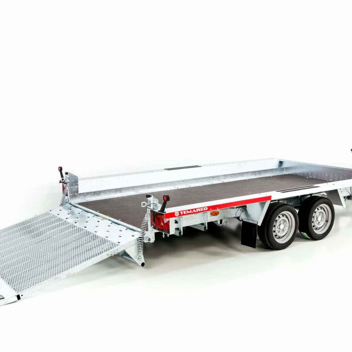 Temared Baumaschinenanhänger Builder 183×400 cm 3,5t - Rampe Neufahrzeug